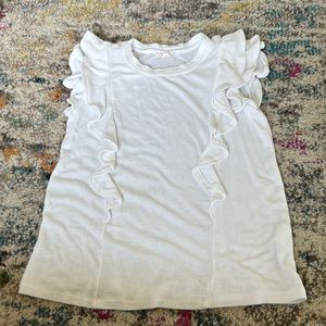 hayden girls white ruffle shirt